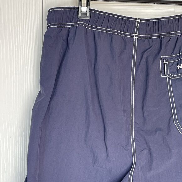 Nautica Men's Quick Dry Large Nylon 8" Swim Trunks Navy - Picture 7 of 14